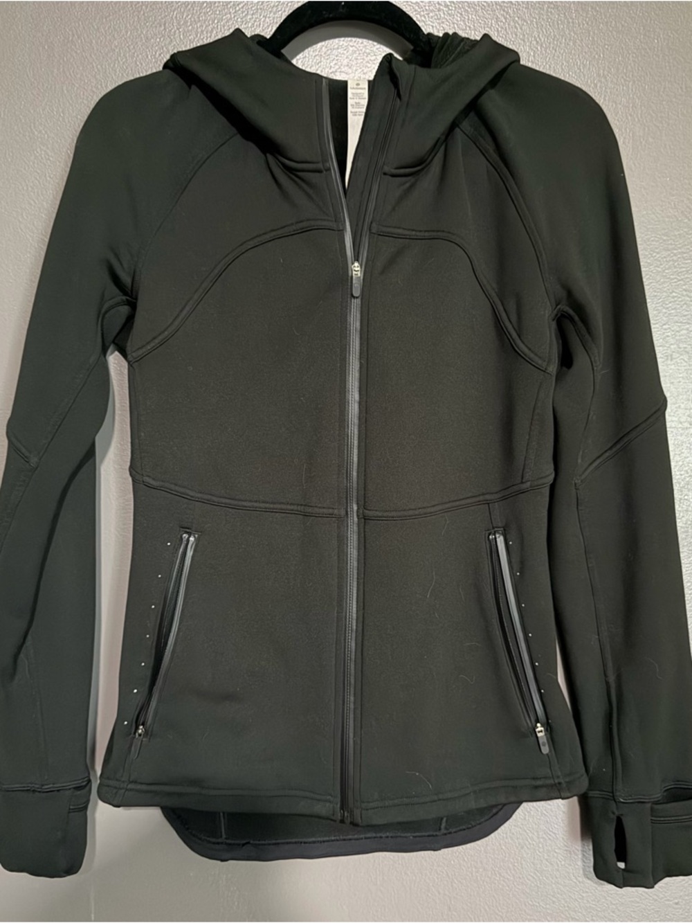 lululemon athletica Black Fleece Flurry Full-Zip Jacket size 8 - Picture 4 of 8